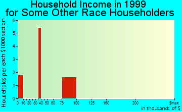 Vicksburg household income for some other race householders