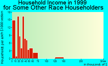 Fayetteville household income for some other race householders