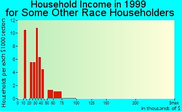 St. Joseph household income for some other race householders