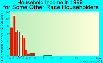 Santa Clara household income for some other race householders