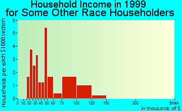 Farmingdale household income for some other race householders