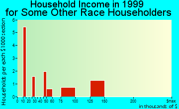 Holtsville household income for some other race householders