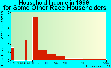 Levittown household income for some other race householders