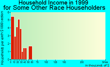 Watertown household income for some other race householders