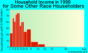 Bellflower household income for some other race householders