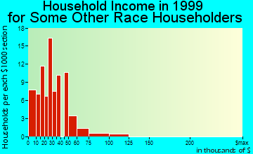 Bret Harte household income for some other race householders