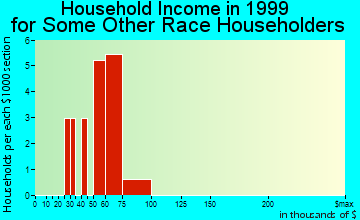 North Plains household income for some other race householders