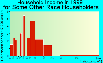 East Foothills household income for some other race householders