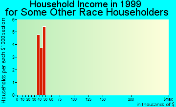 Phoenixville household income for some other race householders