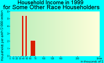 Wakefield-Peacedale household income for some other race householders