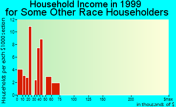 Charleston household income for some other race householders