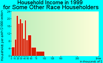 Clarksville household income for some other race householders