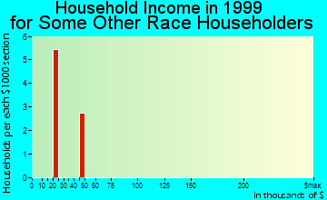 Fayetteville household income for some other race householders