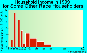 La Palma household income for some other race householders