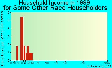 Albany household income for some other race householders