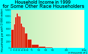 Dallas household income for some other race householders