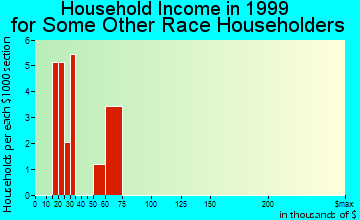 Paris household income for some other race householders