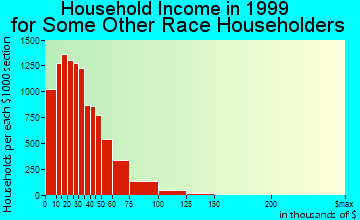 San Antonio household income for some other race householders