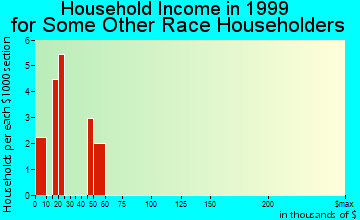 West Orange household income for some other race householders