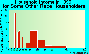 Chantilly household income for some other race householders
