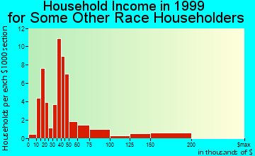 Hampton household income for some other race householders