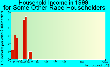 Chehalis household income for some other race householders