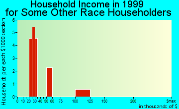 Gunnison household income for some other race householders
