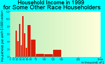 Pueblo West household income for some other race householders