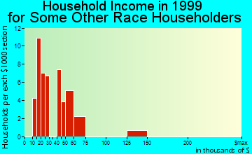 Georgetown household income for some other race householders