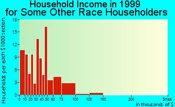 Cape Coral household income for some other race householders