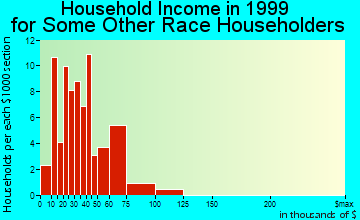 Ocoee household income for some other race householders