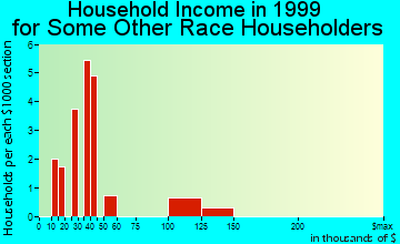 West Melbourne household income for some other race householders