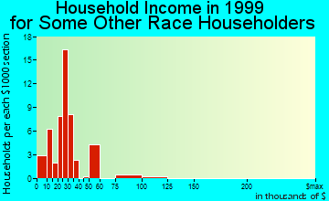 Calhoun household income for some other race householders