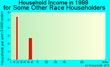 Candler-McAfee household income for some other race householders