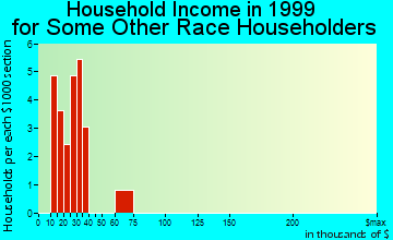 Dahlonega household income for some other race householders