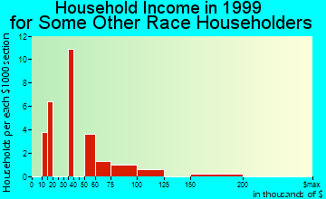 Dunwoody household income for some other race householders