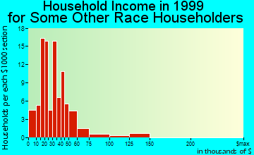 Hinesville household income for some other race householders