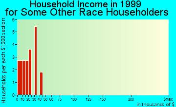 Hazelton household income for some other race householders