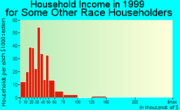 Nampa household income for some other race householders
