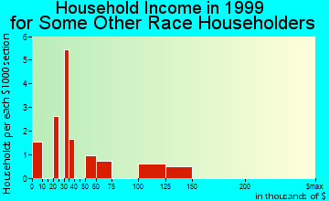 Juneau and household income for some other race householders