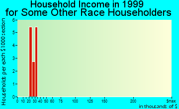 Early household income for some other race householders