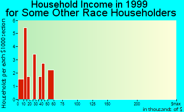 Coffeyville household income for some other race householders