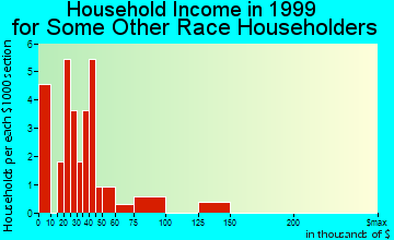 Elkhart household income for some other race householders