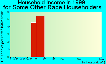 Milford household income for some other race householders
