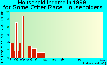 Harvey household income for some other race householders