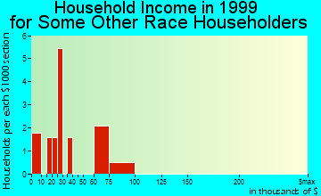 East Falmouth household income for some other race householders
