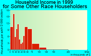 Haverhill household income for some other race householders