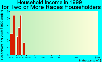 Carrollton household income for two or more races householders