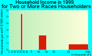 Estral Beach household income for two or more races householders