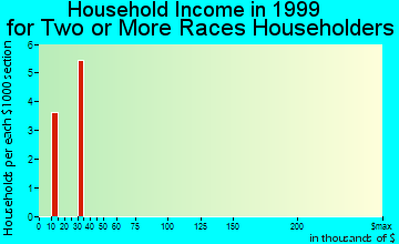 Gaastra household income for two or more races householders